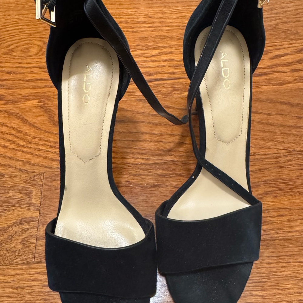 ALDO Black Strappy Heels
